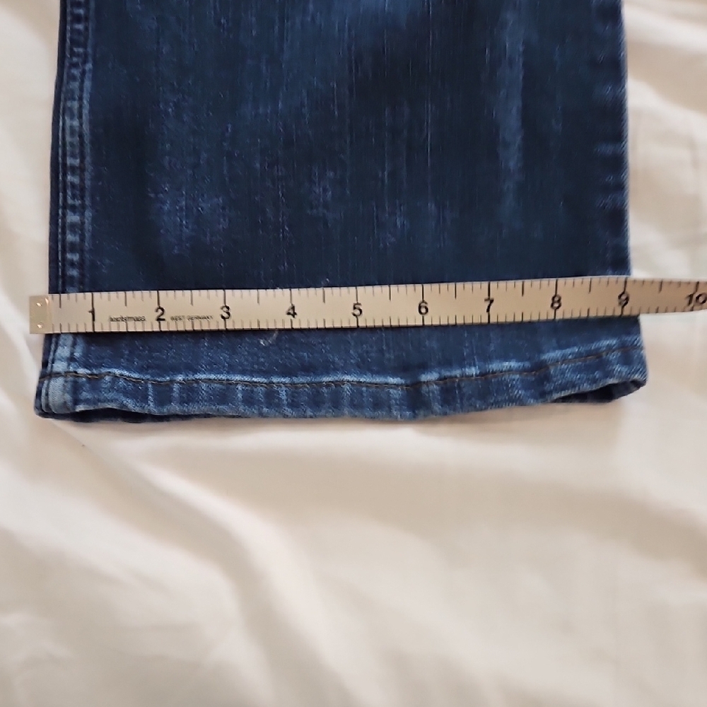 Classic Blue Mid Rise Bootcut Jeans - Picture 4 of 12